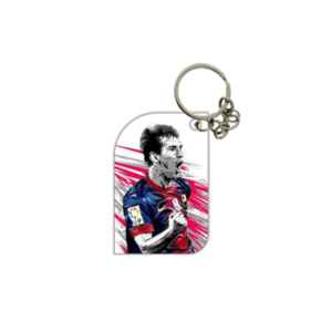 Messi Barcelona photo printed keychain