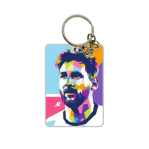 Messi photo printed keychain