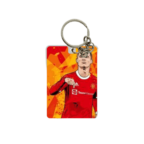 Ronaldo photo printed keychain