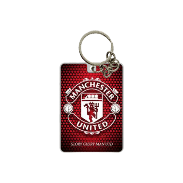 Manchester United club keychain logo printed