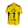 csk ms dhoni official jersey 2023 back dhoni and number printed