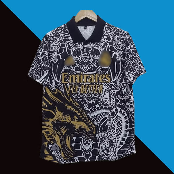 Real Madrid black and gold jersey product cyberried store front