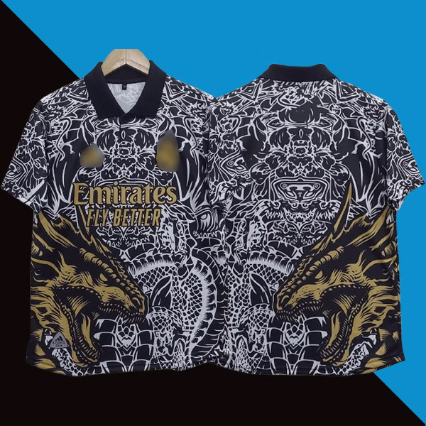 Real Madrid black and gold jersey product cyberried store