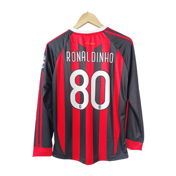 Ac Milan Ronaldinho Retro Jersey back name printed
