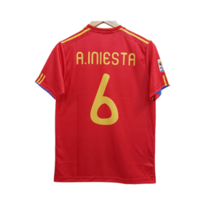 Spain iniesta 2010 world cup jersey product back cyberriedstore