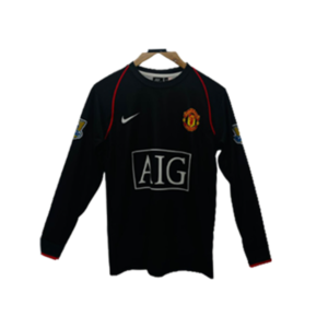 Manchester United Ronaldo Jersey Nike EPL 07/08 Champions Black Men's XL  Rare!