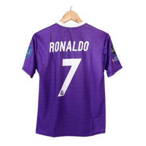 Real Madrid 2016-2017 purple jersey Cristiano Ronaldo back 7 printed