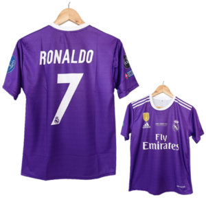 Real Madrid 2016-2017 purple jersey Cristiano Ronaldo number 7