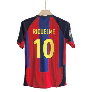 Riquelme Barcelona retro jersey back number 10