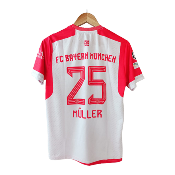 FC Bayern Munich 2023-24 new season home jersey Tomas Muller number 25 printed back