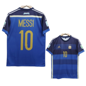 Argentina 2014 world cup final away Messi jersey
