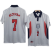 England 1998 world cup Beckham number 7 printed home jersey product
