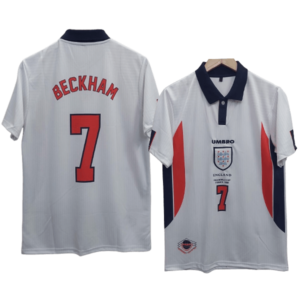 England 1998 world cup Beckham number 7 printed home jersey product