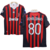 Ac Milan Ronaldinho number 80 printed retro jersey product