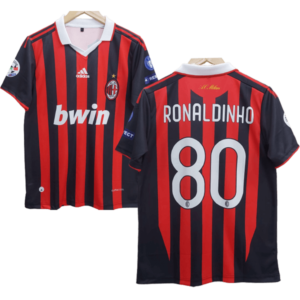 Ac Milan Ronaldinho number 80 printed retro jersey product