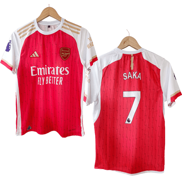 Arsenal 2023-24 home jersey saka number 7 printed product