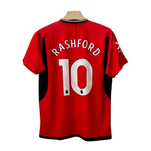 Manchester United 2023-24 Marcus Rashford number 10 printed jersey product back