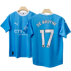 Manchester city 2023-24 Kevin de bruyne home jersey number 17 printed