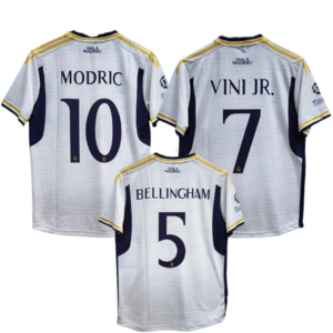 Real Madrid embroidery jersey 2023-24 vini.jr, Bellingham and Mordic