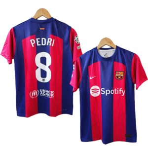 Barcelona 2023-24 home jersey pedri number 8 printed product
