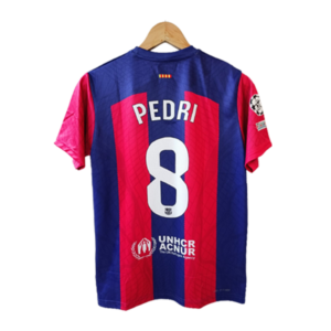 Barcelona 2023-24 home jersey pedri number 8 printed product back