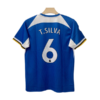 Chelsea-2023-24 Tiago Silva home jersey number 6 printed