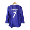Cr7 2016-17 Real Madrid purple full sleeve jersey product number 7 printed