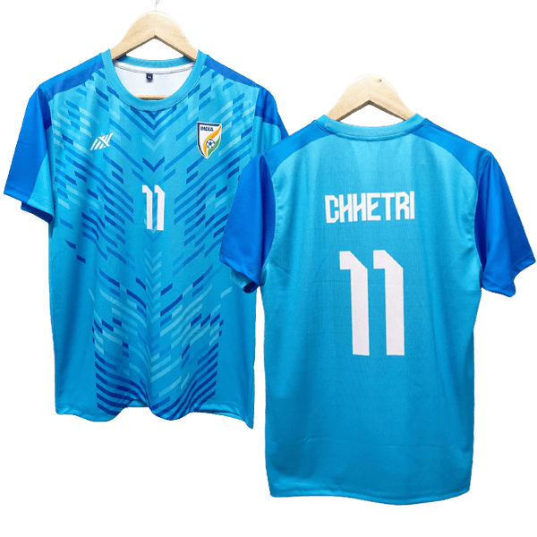 Indian football team New Jersey chetri number 11 printed