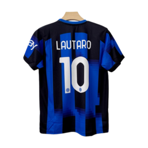 Lautaro Martinez Inter Milan 2023-24 home jersey number 10 printed back