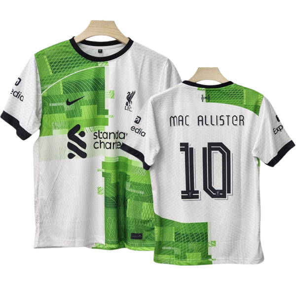 Liverpool 2023-24 mac Allister away jersey product number 10 printed