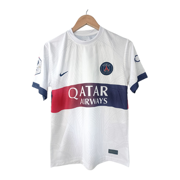 Paris Saint Germain 2023-24 mbappe away jersey number 7 printed front