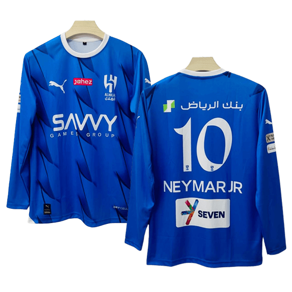 Al hilal 2023-24 home full sleeve jersey Neymar number 10 printed