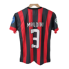 Ac Milan home maldini retro jersey number 3 printed product back