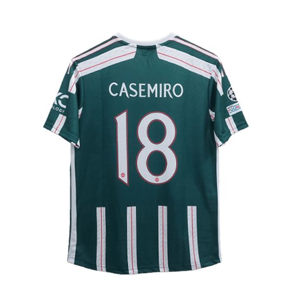 Manchester United 2023-24 away jersey casemiro number 18 printed product back