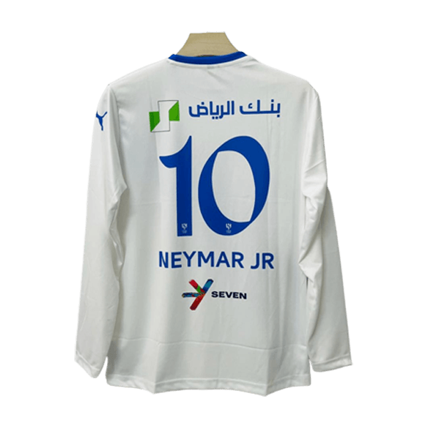 Al hilal away full sleeve jersey Neymar number 10 printed product back