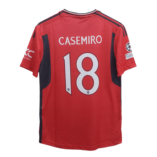 Manchester United 2023-24 home jersey casemiro number 18 printed