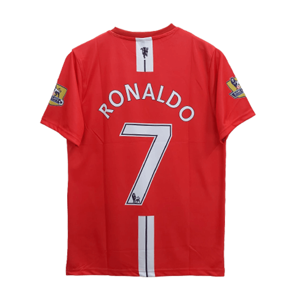 Manchester United 2007-09 Cristiano Ronaldo home jersey number 7 printed