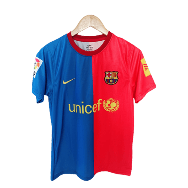 Messi Barcelona 2008-09 half sleeve jersey number 10 printed front