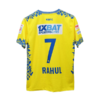 Kerala blasters home 2023-24 season jersey kp rahul number 7 printed