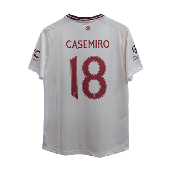 Manchester United 2023-24 third jersey casemiro number 18 printed product back