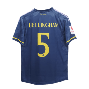 Real Madrid 2023-24 away jersey Bellingham number 5 printed product back