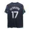 Manchester city 2023-24 third jersey de bruyne number 17 printed product back