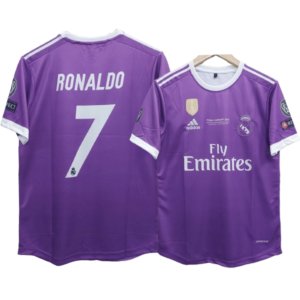 Cristiano Ronaldo 2016-17 purple half sleeve jersey Ronaldo number 7