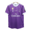 Cristiano Ronaldo 2016-17 purple half sleeve jersey Ronaldo number 7 front
