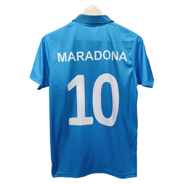 napoli Maradona 1987-88 number 10 printed home jersey back