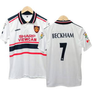 Beckham 1998-99 Manchester United away jersey number 7 printed product
