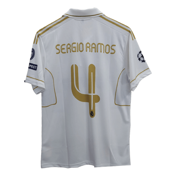 Real Madrid 2011-12 home jersey Sergio Ramos number 4 printed product back
