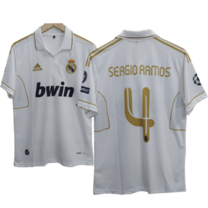Real Madrid 2011-12 home jersey Sergio Ramos number 4 printed product