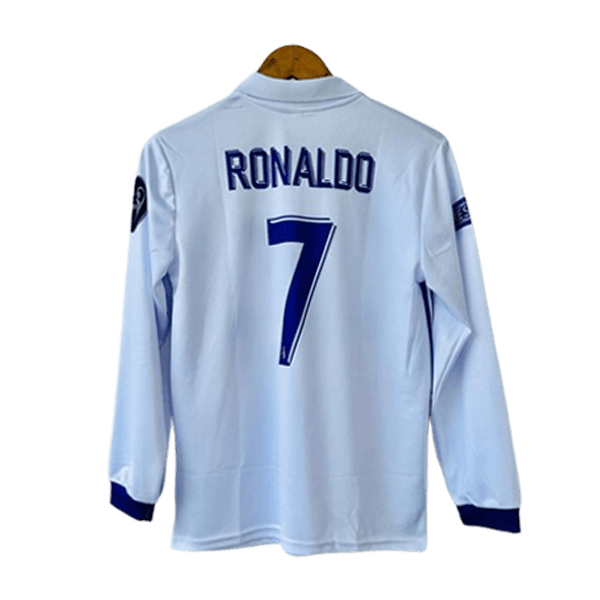 real madrid cr7 2016-17 home full sleeve jersey number 7 printed