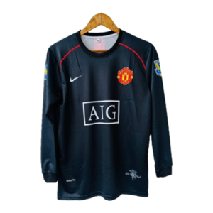 Manchester United 2007-8 cr7 away full sleeve jersey product number 7 printed front